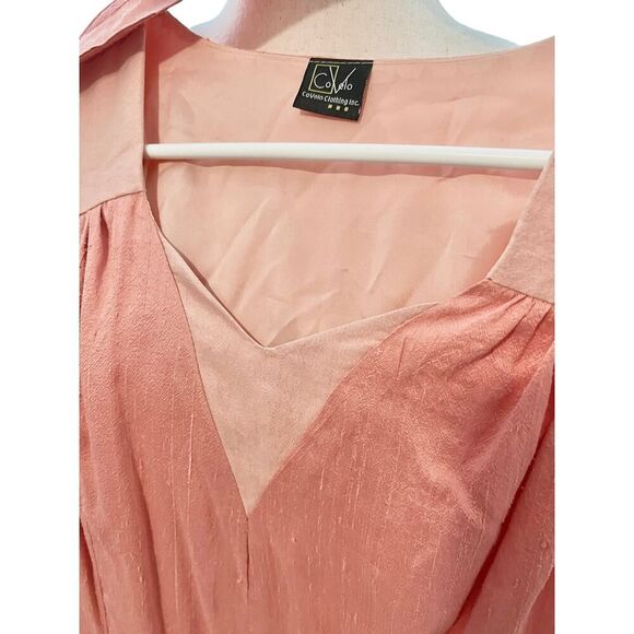 CoVelo Clothing NWT Sleeveless Diamond A-Line Maxi Dress Salmon Medium Formal - Picture 6 of 11